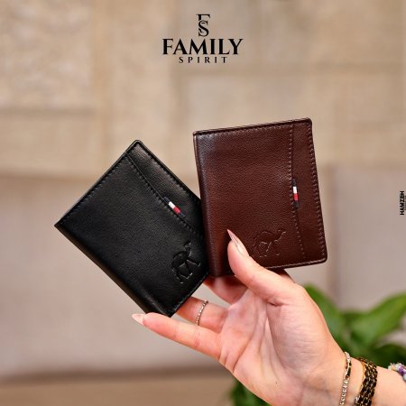 محفظة رجالي من الجلد الطبيعي الاصلي