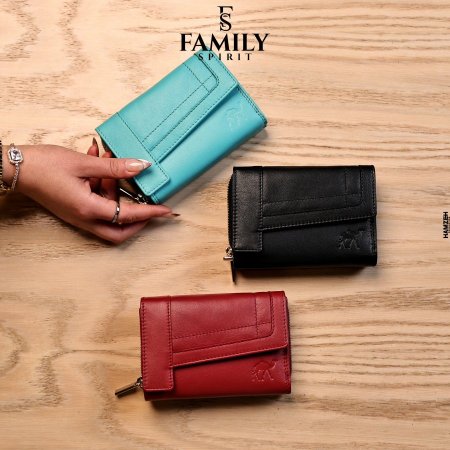 محفظة ستاتي من الجلد الطبيعي الاصلي