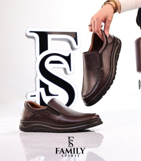 حذاء رجالي طبي من الجلد الطبيعي الاصلي صناعة الخليل