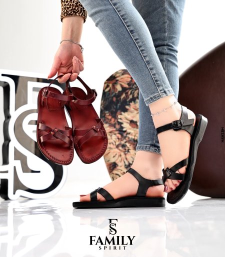 صندل ستاتي من الجلد الطبيعي الاصلي