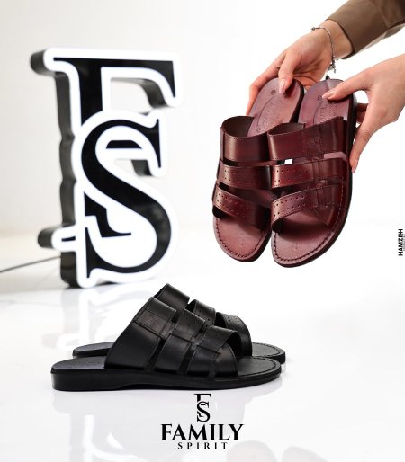 حذاء رجالي من الجلد الطبيعي الاصلي