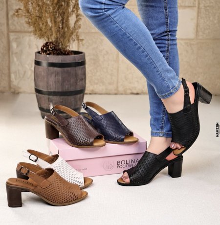 صندل طبي من الجلد الطبيعي الأصلي - Genuine Leather Belted