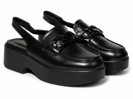 Platform Slingback Loafers