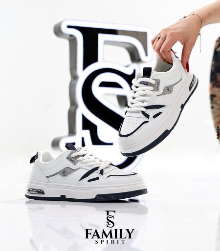 White-Navy Blue