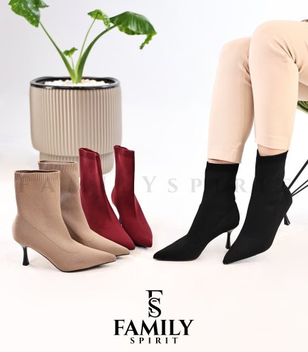 Heeled Sock Boot