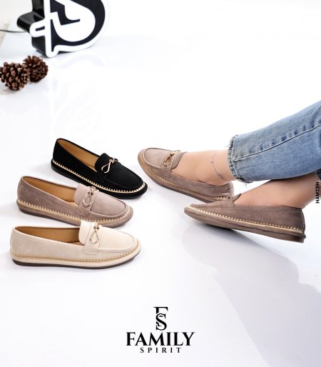Chic Suede Bow Loafers